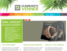 Tablet Screenshot of glasmuseetsvenner.dk